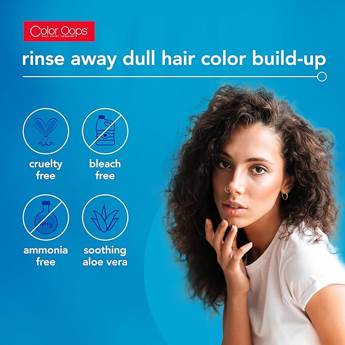 Color Oops Color Prep, 1 Application, Extend Results and Vibrancy, Hair Dye Remover Rinses Away Dull Colors, Product, and Mineral Buildup, Bleach & Ammonia Free