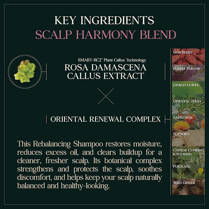Rebalancing Botanic Cellcare Shampoo 500ml, 16.90 fl oz | Sulfate-Free, Paraben-Free and Color-Safe | pH Balancing