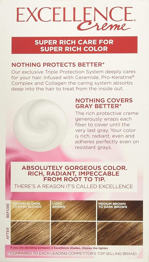 L’Oreal ParisExcellence Creme, Light Brown [6] 1 Each (Pack of 6)