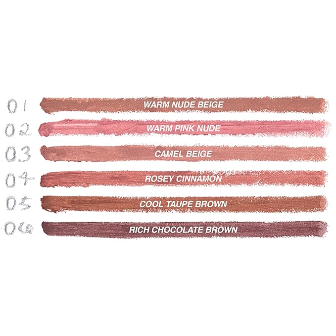 Freck Beauty MAKEOUT CLUB Nude Muse Lip Liner, Non Drying, Smooth Highly Pigmented Retractable Liner, Infused with Jojoba and Hyaluronic Acid | SHADE 05 (Cool Taupe Brown)