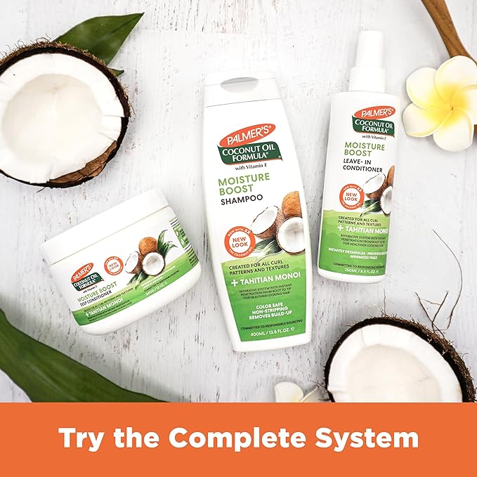 Palmer's Coconut Oil Formula Moisture Boost Deep Hair Conditioner, 12 Fl Oz