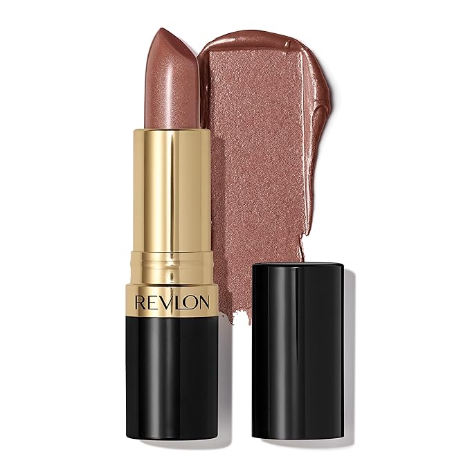 Revlon Super Lustrous Lipstick, Creamy Formula For Soft, Fuller-Looking Lips, Moisturized Feel, Caramel Glace (103), 0.15 oz