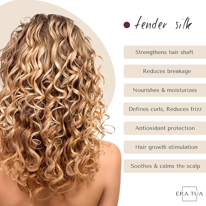Tender Silk Bouncing Curls Conditioner | Dutch Made & Formulated | Care for Curly Hair | Curl Enhancing | Elegant Floral & Fruity Scent of Lychee, Peony, Magnolia & Rose Scent | 250 ml