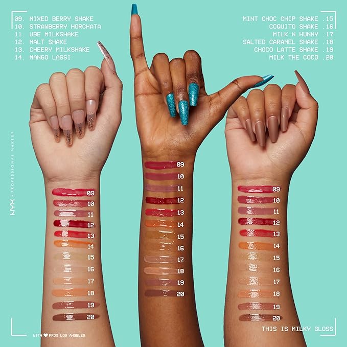 NYX PROFESSIONAL MAKEUP This Is Milky Gloss, Lip Gloss with 12 Hour Hydration, Vegan - Milk The Coco (Dark Chocolate) (Pack of 2)