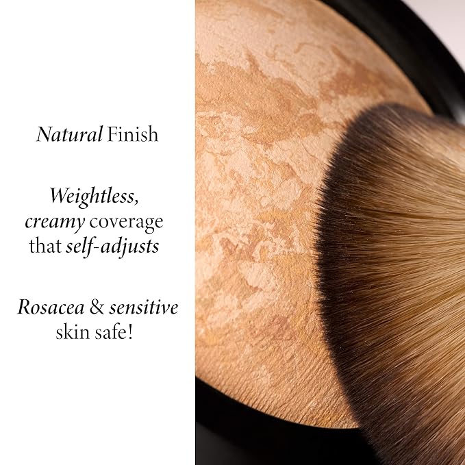 LAURA GELLER NEW YORK Award-Winning Baked Balance-n-Brighten Color Correcting Powder Foundation - Light - Buildable Light to Medium Coverage - Demi-Matte Natural Finish