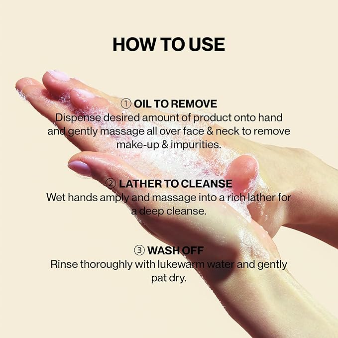 Korean Cycle and Hormone Conscious 3 M's 2-in-1 Makeup Remover | Oil-to-Foam Non-Stripping Cleanser | Jojoba + Honey | EWG Verified | Non-Drying | 145ml/4.97oz