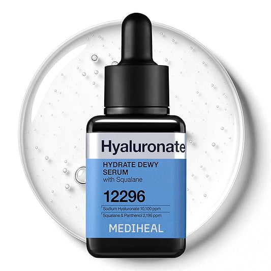 Mediheal Hyaluronate Hydrate Dewy Serum 1.35 fl.oz - Moisture Barrier Firming, Long-Lasting Hydration & Radiant Glow, Mild Korean Skin Care with Hyaluronic Acid