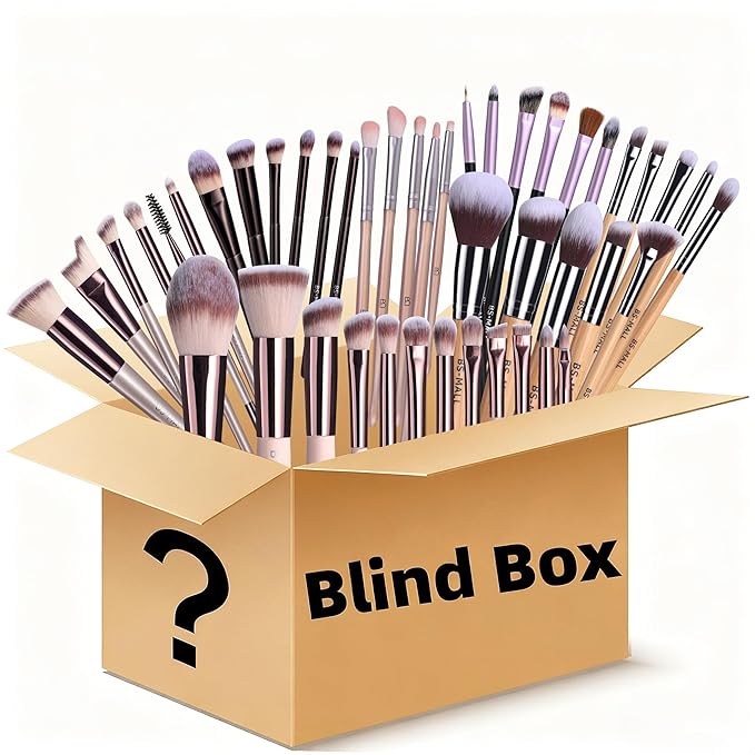 BS-MALL Makeup Brushes Makeup Tools Beauty Box Blind Box–Such as Makeup Brushes Bag Makeup Sponge Set Professional Brushes and Soon Discover Exciting Beauty Tools with Every Unboxing Experience (S)