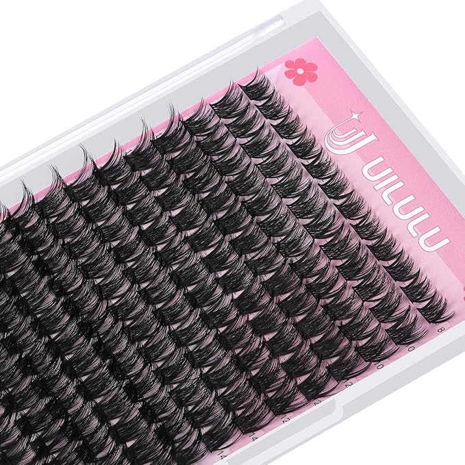 Lash Clusters for DIY Lash Extension at Home, Wispy Natural Individual Clusters Lashes False Eyelashes 168 Count 0.07D 8-18MM Mix D Curl Eye Lash Extensions (U04 Lash 8-18MM)