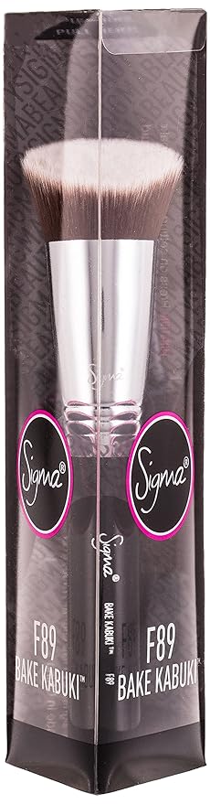Sigma Beauty F89 Bake Kabuki Brush – Makeup Setting Powder Brush for Baking, Kabuki Foundation Brush for Baking Makeup and Liquid, Cream, or Powder Foundation (1 Brush)