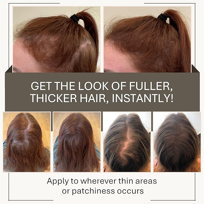 Joan Rivers Great Hair Day Root Touch Up Powder – Fill-in Powder for Thicker, Fuller Looking Hair (Salt Pepper)