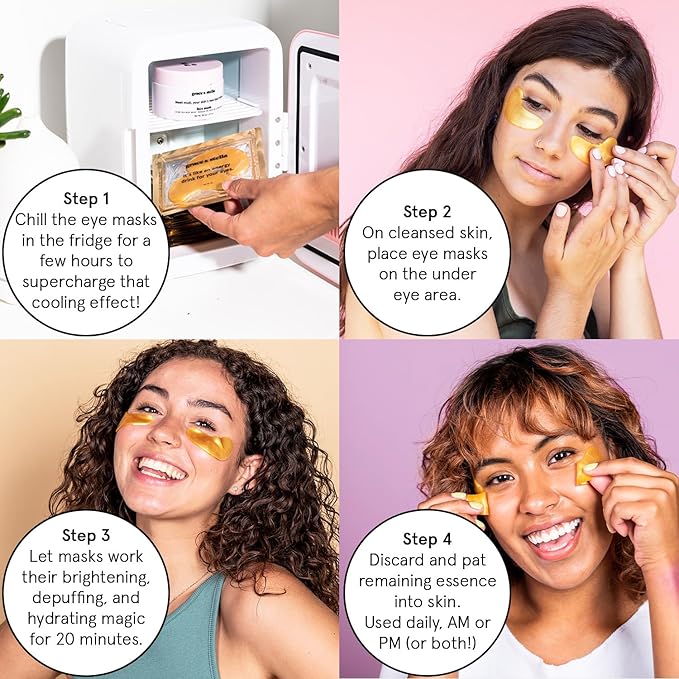 grace & stella Under Eye Patches (12 pairs) Eye Masks for Puffy Eyes and Dark Circles - Stocking Stuffers for Teen Girls, Christmas Gifts for Women, White Elephant Gifts, Birthdays, Bridal - Self Care