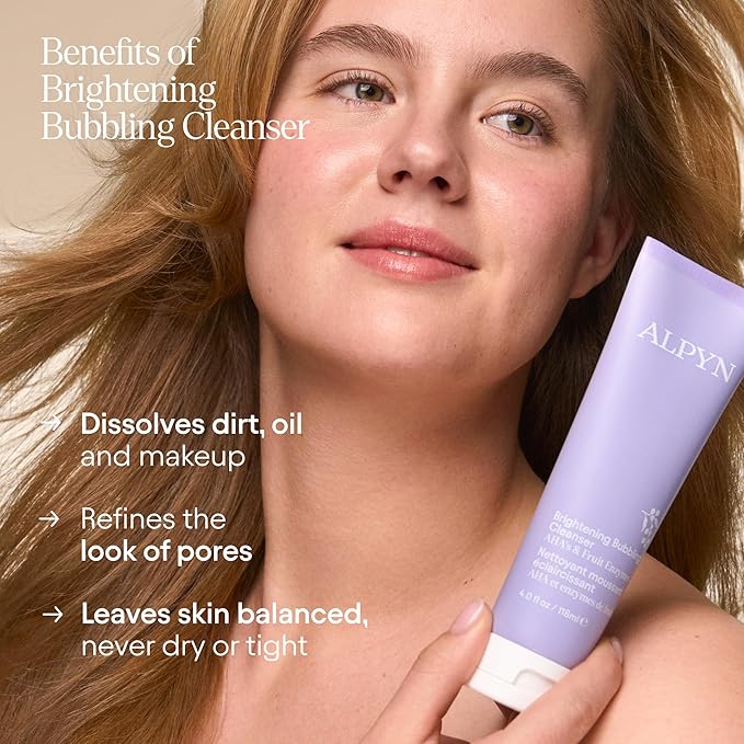 Alpyn Creamy Bubbling Cleanser with Fruit Enzymes, 4 oz / 118 ml