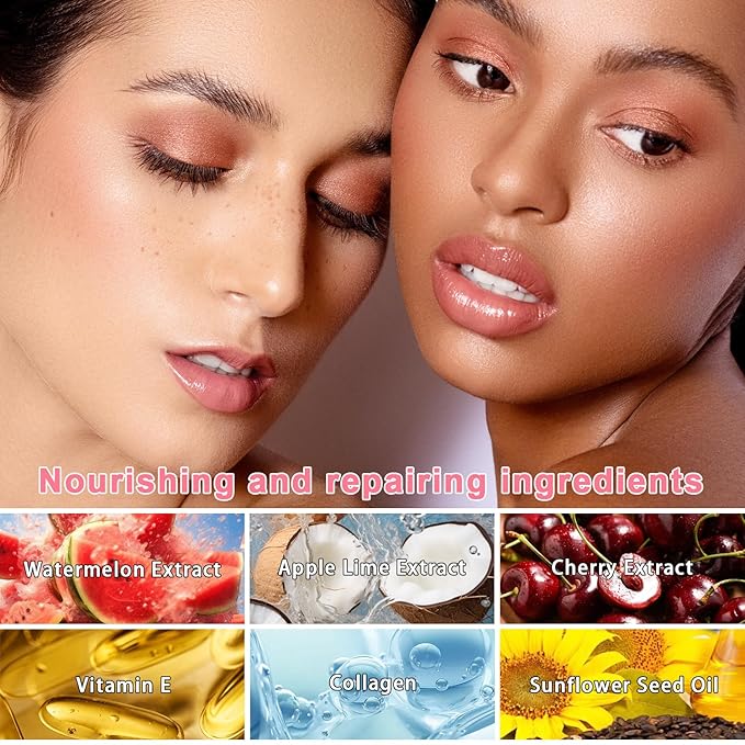 3 Pcs Bee Lip Balm Honey Pot, Honey Strawberry Apple Lip Mask Overnight, Moisturizing Lip Sleeping Mask, Hydrate Repair Prevent Dry Cracked Lip Exfoliator Lip Care (Coconut +Watermelon+Cherry)