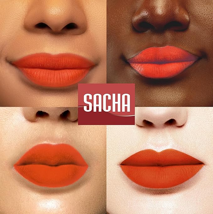 Sacha Cosmetics Intense Matte Lip Velvet Liquid Lipstick, Long-Lasting Velvet Matte Finish, 0.2 fl.oz. Like and Share