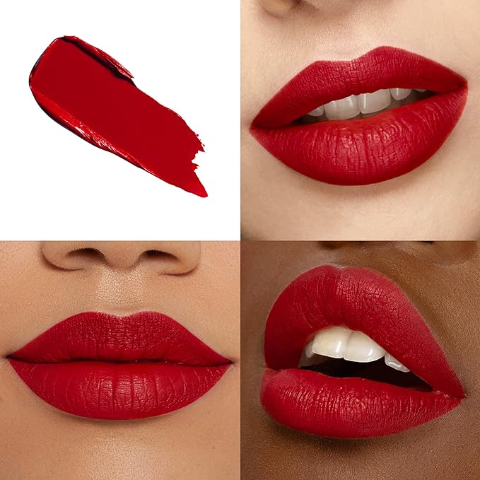 Red Lipstick Set Long Lasting 3Pc Matte Liquid Lipsticks for Women Non Transfer Smudgeproof Red Brown Orange Lipstick Kit Cruelty Free Lip Color, 13/50/51