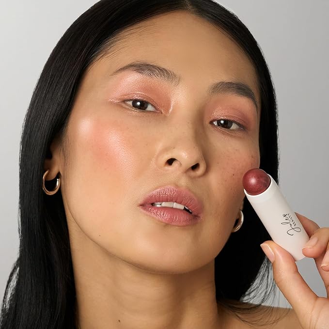 Julep Skip The Brush Cream to Powder Blush Stick - Desert Rose - Blendable and Buildable Color - 2-in-1 Blush and Lip Makeup Stick