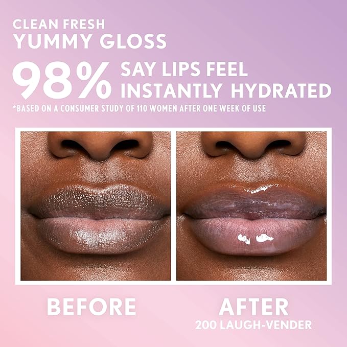 COVERGIRL Clean Fresh Yummy Gloss, Laugh-Vender, Shelf Pack of 2