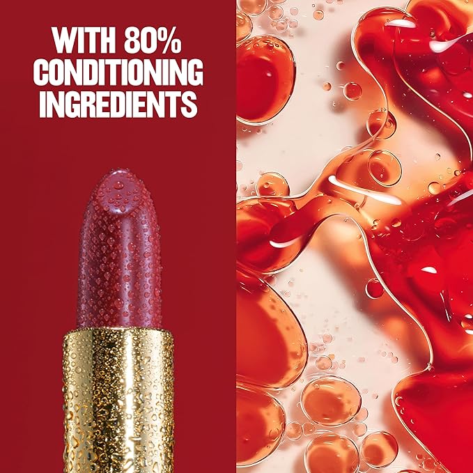 Revlon Super Lustrous Lipstick, Creamy Formula For Soft, Fuller-Looking Lips, Moisturized Feel, 775 Super Red, 0.15 oz