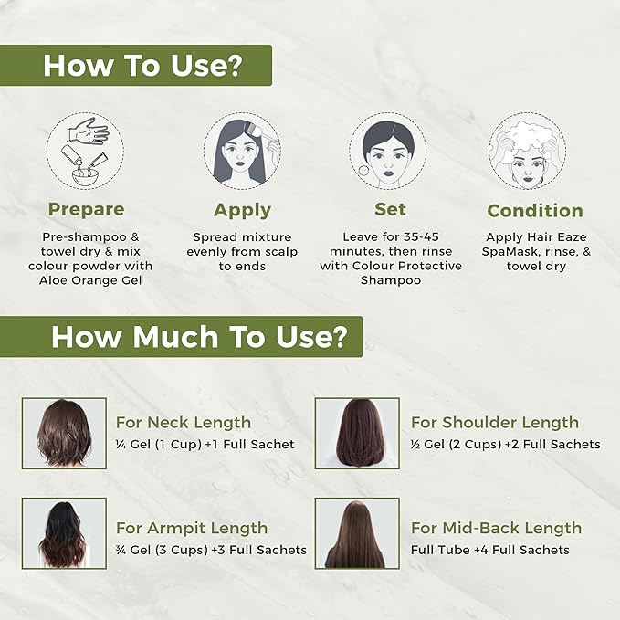 Indus Valley Natural Organic Damage Free Gel Hair Color | Ammonia Free, Vegan & Cruelty Free | Up to 100% Gray Coverage|Black 1.0 (20gram+200ml)