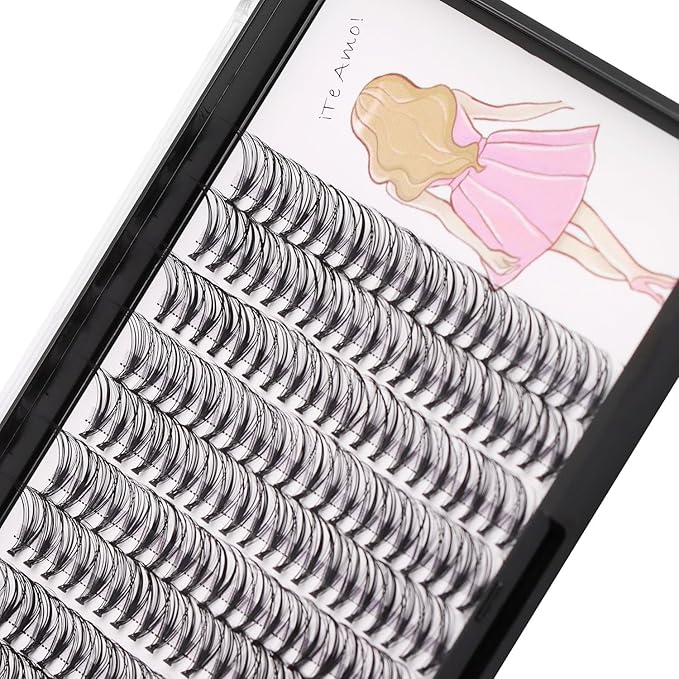 8-22mm to Choose 20D/40D/60D/80D/100D Individual False Eyelashes Makeup Cluster Eyelashes Thickness 0.07mm D Curl Natural long Black Soft 3D Eye Lashes Extensions (20D-11mm)