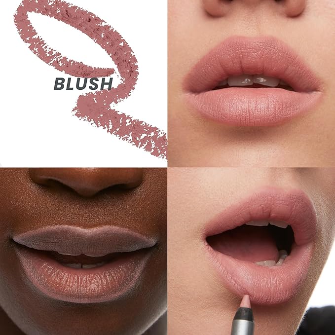Wonderskin Lipliner Pencil - 360 Contour Lipliner, Long Lasting, Sharpenable, Waterproof and Transfer-Proof Nude Lip Liner Pencil (Blush)