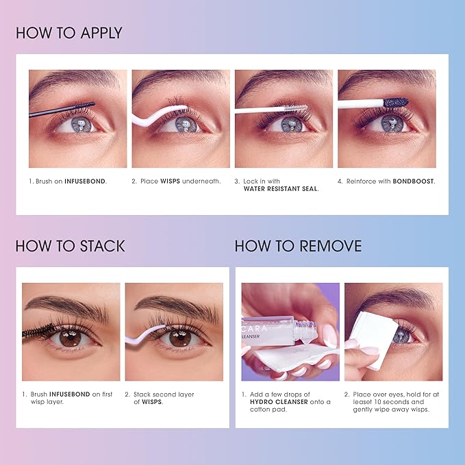 FALSCARA STUDIO Lash Extension Kit, 54 Stackable Lash Clusters, Medium Volume, 10mm-14mm, ‘Xtra’, False Eyelashes, InfuseBond, Water-Resistant Seal, BondBoost, Hydro Cleanser, Applicator