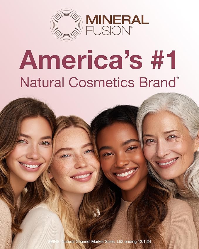 Mineral Fusion 3-in-1 Color Stick - Hydrating Tinted Cream Blush for Cheeks, Lip and Eye - Natural Multi Use Makeup (Berry Glow)