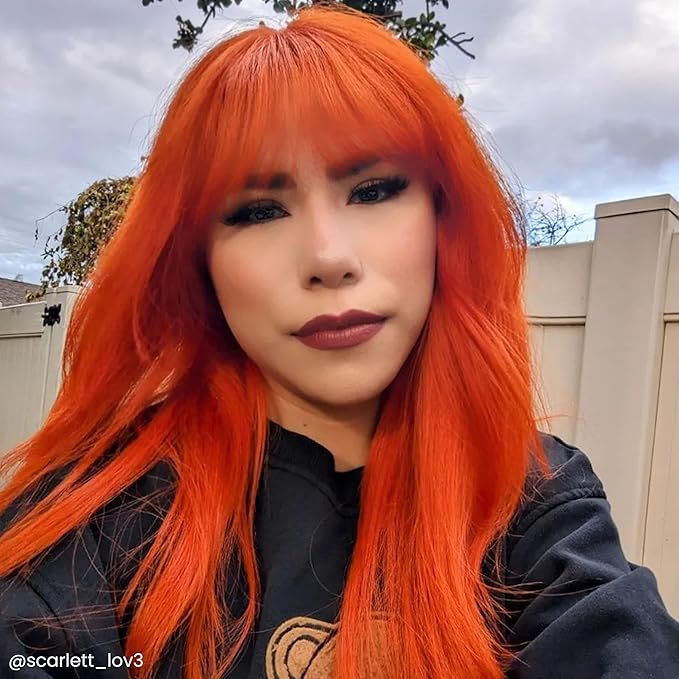 Arctic Fox Semi-Permanent Hair Dye, Vegan & Cruelty-Free, Vibrant Orange Ginger Flare, Ammonia-Free, Conditioning Color for All Hair Types, Long Lasting, 8 fl oz