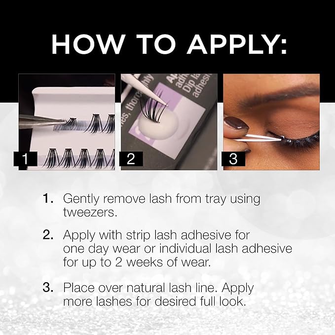Ardell Faux Mink DIY Lash Clusters - Cluster Eyelash Extensions, Individual Lashes, Eyelash Clusters, Lash Extension Short, Medium & Long Combo, 4 Pack
