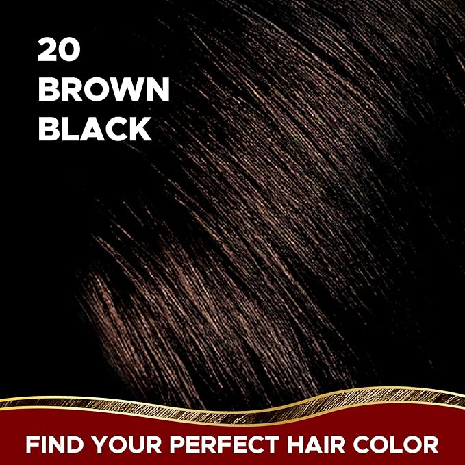 1 Minute Brown Black Hair Dye - 100% Color Grey Coverage For Women and Men - Long Lasting and Permanent Hair Color - Ammonia Free With Botanical Extracts