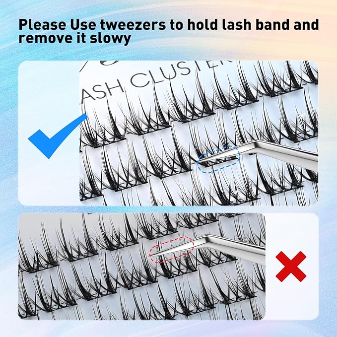 Lash Clusters Wispy Eyelash Clusters DIY Eyelash Extensions 10-16MM C Curl Natural Individual Lashes Fairy 120Pcs Manga Lashes Cluster, DIY Lash Extensions at Home (F01)