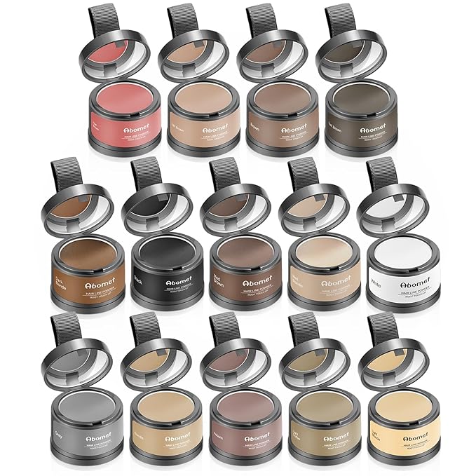 Root Touch Up Hair Fibers Touch Up Instantly Gray Coverage Hairline Powder, Conceal Hair Loss and Thinning For Women and Men (Medium Blonde)