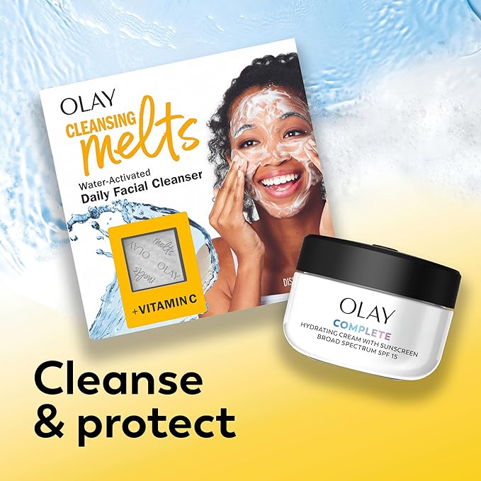 Olay Face Moisturizer Complete All Day UV Moisture Cream with Sunscreen SPF 15, Normal Skin, 2 Fl Oz (Pack of 3)