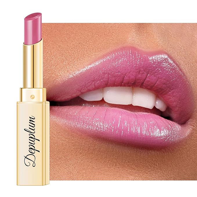 Pink Lipstick for Women Hydrate Glossy Lipstick Moisture Lip Gloss Sheer-Medium Coverage Shine Tinted Lip Balm for Dry Lips, DEM88 First love