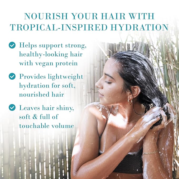 Original Sprout Island Bliss Moisture Rich Shampoo for All Hair Types Including Color-Treated, Damaged & Dry Hair, Hydrating & Moisturizing Shampoo with Coconut Oil, Vegan, Sulfate Free, 8 fl oz