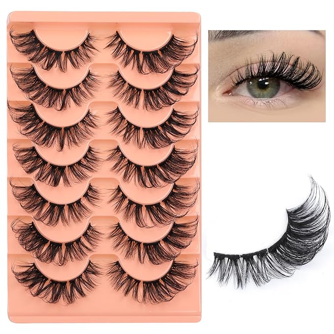 Lash Clusters Natural Look Individual Eyelashes D-Curly Volumious Lashes Extension DIY Cluster Eyelashes that Look Like Extensions by Eefofnn
