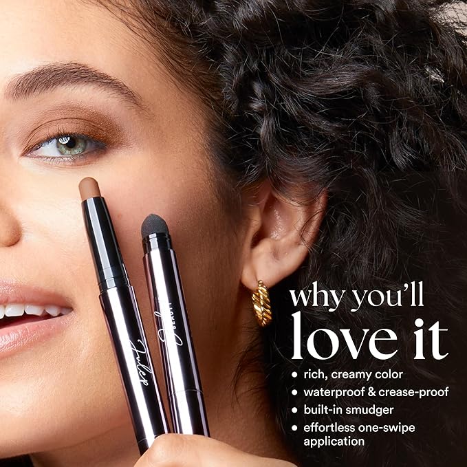 Julep Eyeshadow 101 Cream to Powder Waterproof Shadow Stick - Stone Matte - Long-Lasting, Crease-Proof, Matte Eyeshadow with Built-in Smudger