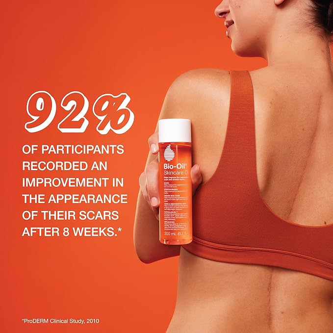 Bio-Oil Skincare Body Oil Serum for Sensitive and Dry Skin, Face and Body Moisturizer for Scars & Stretch Marks, Hydrates with Vitamins E & A, Dermatologist Recommended, 0.85 Oz (Pack of 3)