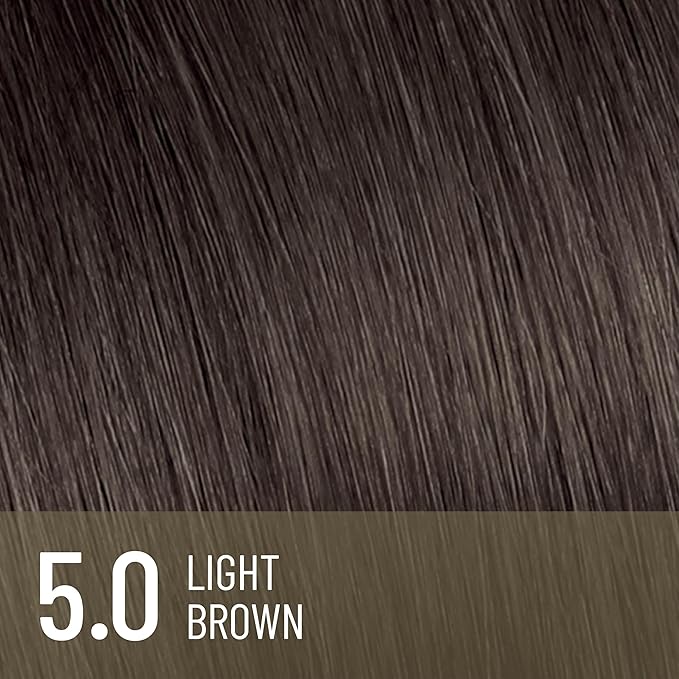 Il Salone Milano Plex Rebuilder Permanent Hair Color Cream - 5.0 Light Brown Hair Dye Kit - Professional Salon - Premium Quality - Protects and Restructures - Paraffin, Paraben, Ethyl Alcohol Free