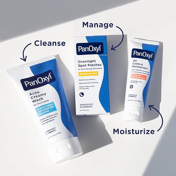 PanOxyl AM Oil Control Moisturizer, NEW Sheer Formula, Absorbs Excess Oil and Reduces Shine, with Mineral Sunscreen for Acne Prone and Oily Skin - SPF 30 - 1.7 oz