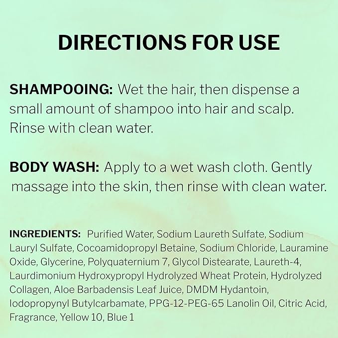 McKesson Body Wash and Shampoo - 1  Gallon Bulk Refill Full Body Wash with Aloe, Cucumber Melon Scent - Sensitive Skin & Hair 2‑in‑1