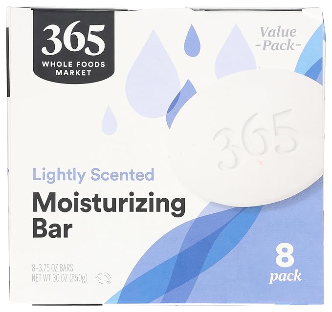 365 by Whole Foods Market, Bar Soap, Lightly Scented, 8 Count, 30 Ounce