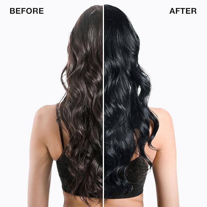 IGK Permanent Hair Dye Color Kit | 1B Moon Dance - Darkest Blue Black | 100% Gray Color Coverage + Strengthen + Shine | Ammonia Free