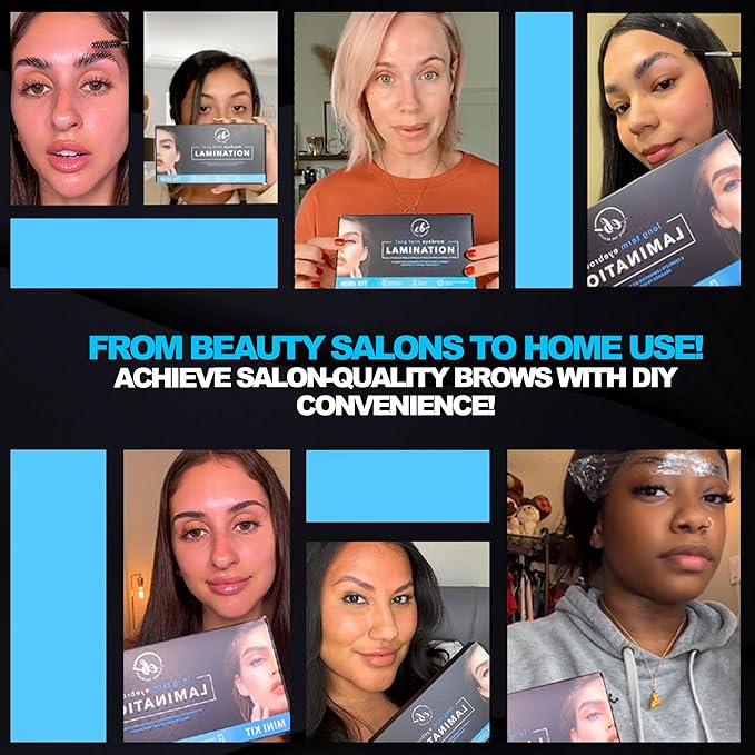 Elevate The Beauty Brow Lamination Kit | At Home DIY Eyebrow Lamination Kit For Instant Brow Lift | Professional Eye Brows Supplies for Fuller Eyebrows | Lasts For Upto 6 Weeks