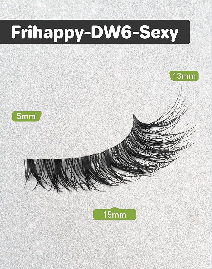 Lashes Eyelashes Lashes Wispy False Eyelashes Natural Eyelashes Mink Lashes 10 Pairs Frihappy Lashes DW6