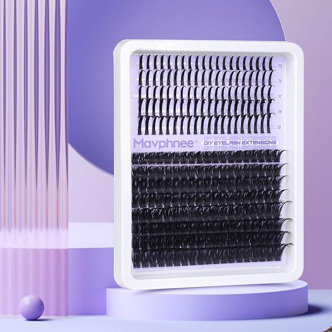 Spikes Lashes 100D Eyelash Extensions Volume Thick Lash Clusters D Curl Eyelash Clusters 12-21MM Long DIY Individual Lashes Fairy Cluster Lashes Mega Cluster Eyelash Extensions Mink Lashes Clusters