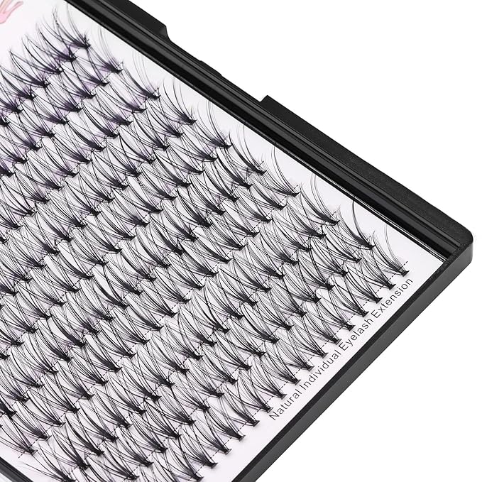 8-22mm to Choose 20D/40D/60D/80D/100D Individual False Eyelashes Makeup Cluster Eyelashes Thickness 0.07mm D Curl Natural long Black Soft 3D Eye Lashes Extensions (20D-11mm)