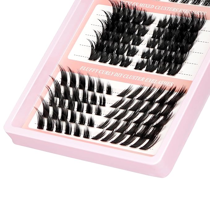 Fox Eye Lash Clusters Wispy Cluster Eyelashes Extensions Manga Eyelash Clusters Left Right Lash Extension Fairy Individual Lashes 3 Styles C Curly Cat Eye Cluster Lashes DIY at Home (WY01)