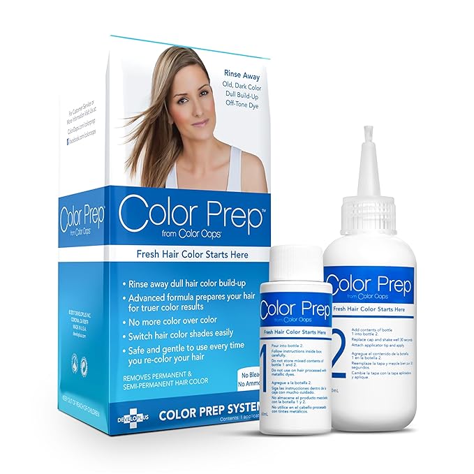 Color Oops Color Prep, 1 Application, Extend Results and Vibrancy, Hair Dye Remover Rinses Away Dull Colors, Product, and Mineral Buildup, Bleach & Ammonia Free